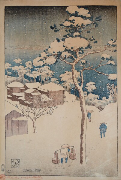 Negishi by Bartlett, Charles, Woodblock Print