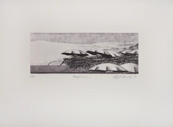 Purple Lane by Kuroda, Shigeki, Etching