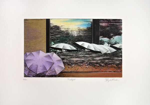 Twilight by Kuroda, Shigeki, Mezzotint