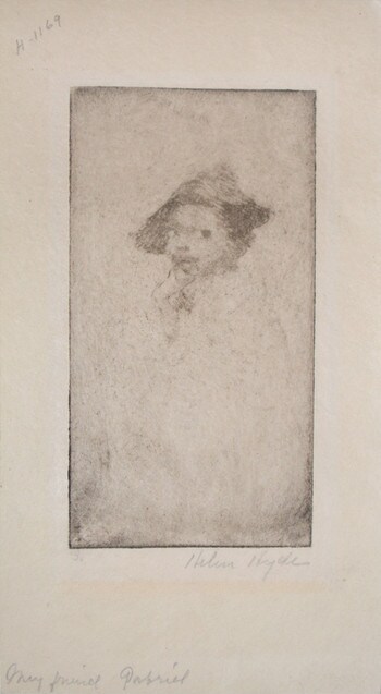 My Friend Gabriel by Hyde, Helen, Woodblock Print
