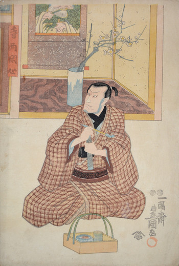 Teranishi Kanshin by Toyokuni III, Woodblock Print