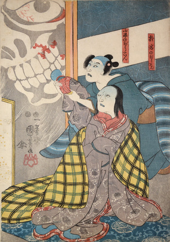 Ghosts of Oiwa and Kohei by Kuniyoshi, Woodblock Print
