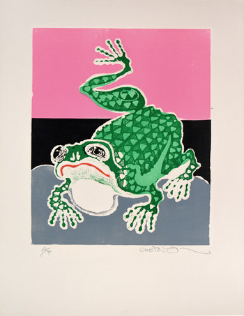 Green Frog by Oi, Motoi, Etching
