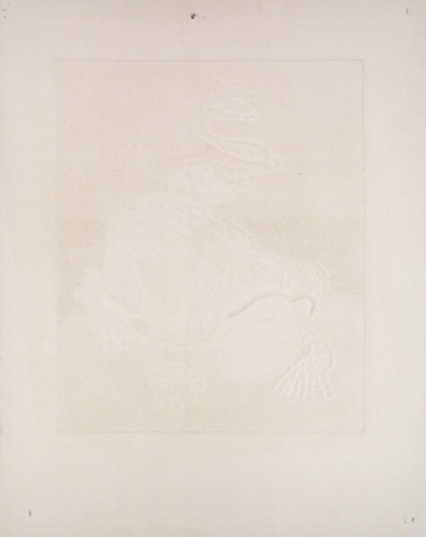 Pink Frog by Oi, Motoi, Woodblock Print