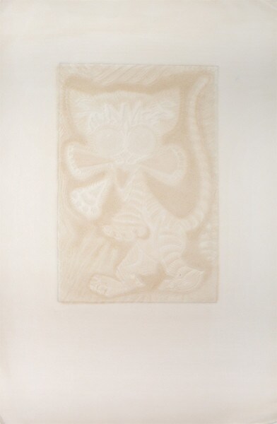 Happy Golden Kitty by Oi, Motoi, Etching