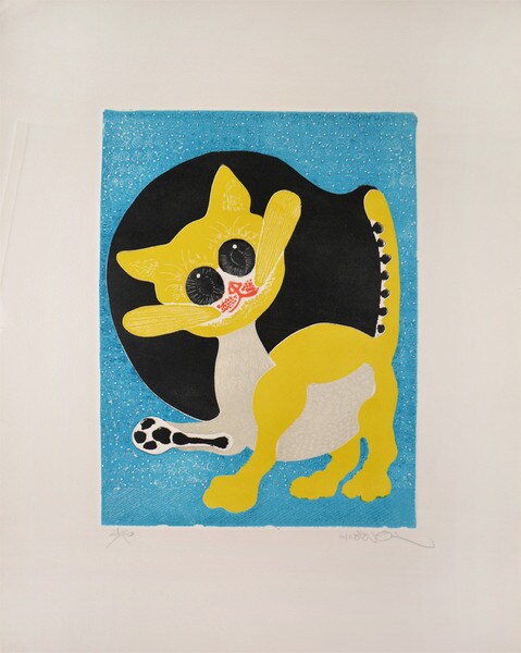 Yellow Cat by Oi, Motoi, Etching