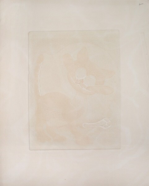 Yellow Cat by Oi, Motoi, Etching