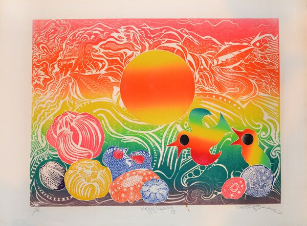 Happy Spring by Oi, Motoi, Etching