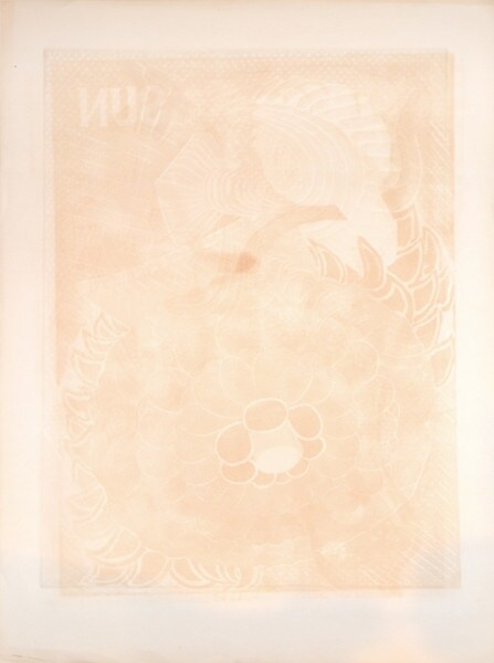 Blue Bird and Red Flower by Oi, Motoi, Etching