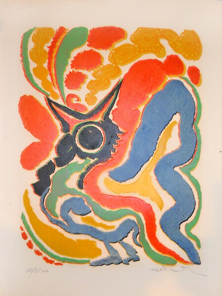 Bird Calling by Oi, Motoi, Etching