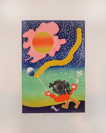Playing Child Joy by Oi, Motoi, Etching