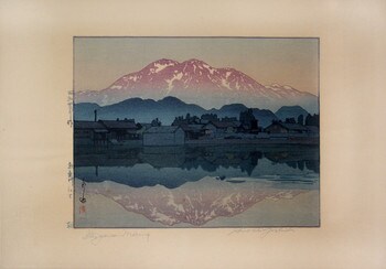 Morning at Itoigawa by Yoshida, Hiroshi, Woodblock Print