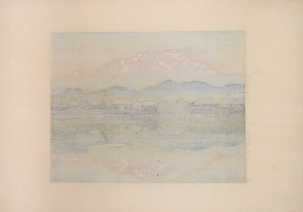 Morning at Itoigawa by Yoshida, Hiroshi, Woodblock Print