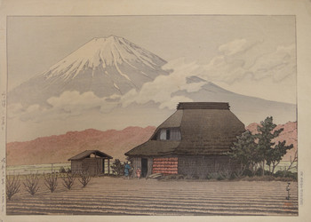 Mt. Fuji from Narusawa by Hasui, Woodblock Print