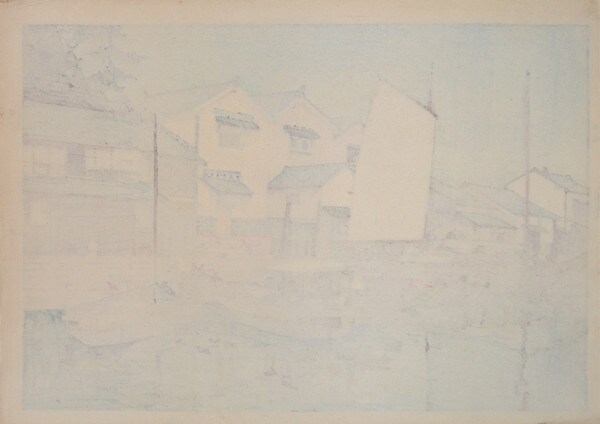 Kura in Tomonoura by Yoshida, Hiroshi, Woodblock Print