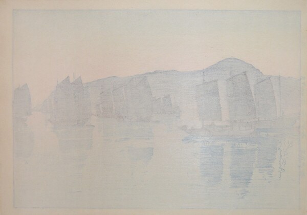 Morning of Abuto by Yoshida, Hiroshi, Woodblock Print