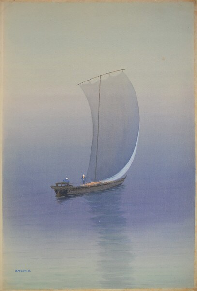 Purple Water, Watercolor