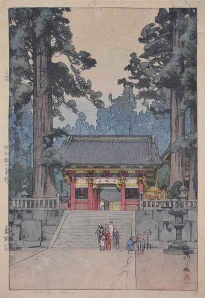 Toshogu Shrine, Woodblock Print