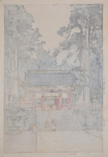 Toshogu Shrine, Woodblock Print