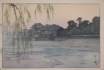 Kamogawa in Kyoto by Yoshida, Hiroshi, Woodblock Print