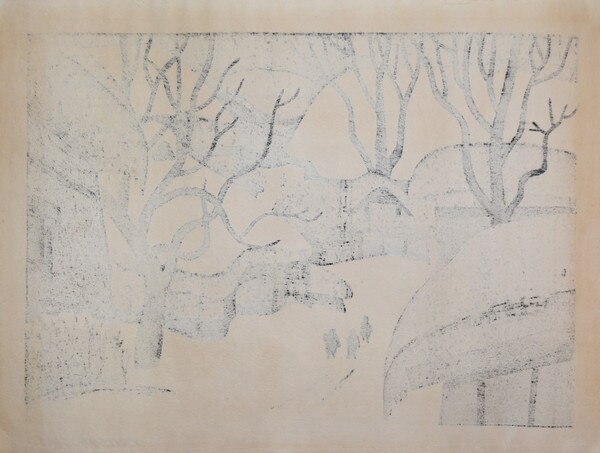 Winter in Aizu (13) by Saito, Kiyoshi, Woodblock Print