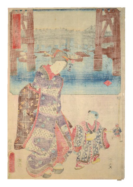 Nihonbashi by Hiroshige, Woodblock Print