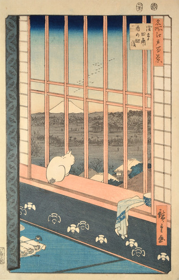 Asakusa Ricefield and Torinomachi by Hiroshige, Woodblock Print