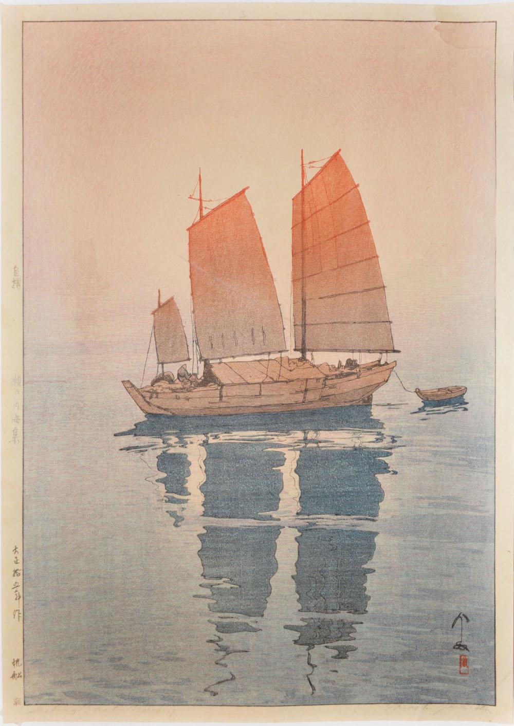Sailing Boats - Morning | Yoshida, Hiroshi | Ronin Gallery