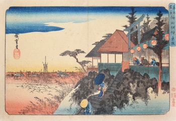 Eastern Approach to Kanda Myojin Shrine by Hiroshige, Woodblock Print