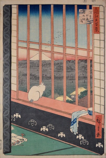 Asakusa Ricefields and Torinomachi Festival by Hiroshige, Woodblock Print