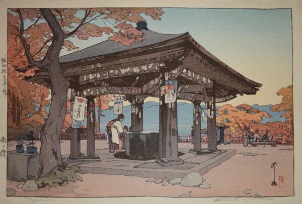 Utagahama by Yoshida, Hiroshi, Woodblock Print