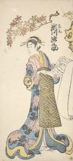 Kabuki Actor Segawa Somenosuke as Takao by Unsigned / Unknown Artist, Woodblock Print
