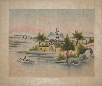 Chinese Scene by Unsigned / Unknown Artist, Painting