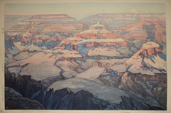 Grand Canyon by Yoshida, Hiroshi, Woodblock Print