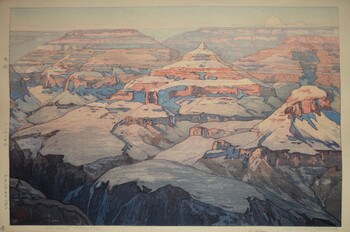 Grand Canyon by Yoshida, Hiroshi, Woodblock Print