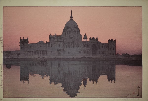 Victoria Memorial by Yoshida, Hiroshi, Woodblock Print