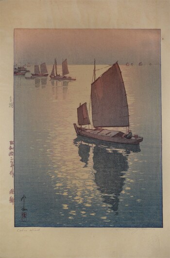 Calm Wind by Yoshida, Hiroshi, Woodblock Print