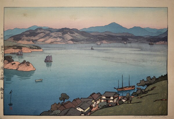 A Calm Day by Yoshida, Hiroshi, Woodblock Print