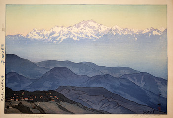 Kanchenjunga by Yoshida, Hiroshi, Woodblock Print