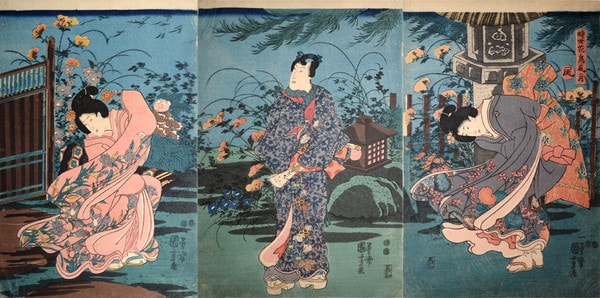 Wind by Kuniyoshi, Woodblock Print