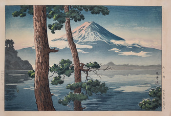 Lake Kawaguchi by Koitsu, Woodblock Print