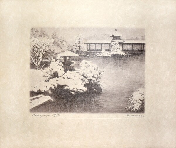 Heianjingu, Kyoto by Tamimasa, Etching