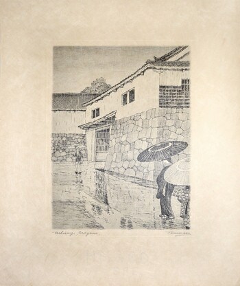 Uchisange, Okayama by Tamimasa, Etching
