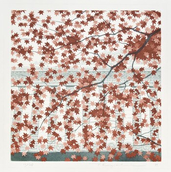 Maple Leaves by Tanaka, Ryohei, Etching