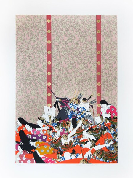 Kiso Yoshinaka Entering the Capital by Takeda, Hideo, Silkscreen