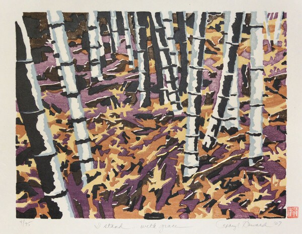 I stand...with grace by Howard, Daryl, Woodblock Print