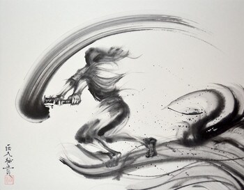 Rin be Full of Spirit by Nishimoto, Yuki, Ink Painting