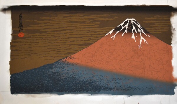 Mountain Faith with 46 Trajectory: Soft Summer Breeze by Yamaguchi, Keisuke (OZ), Acrylic Painting