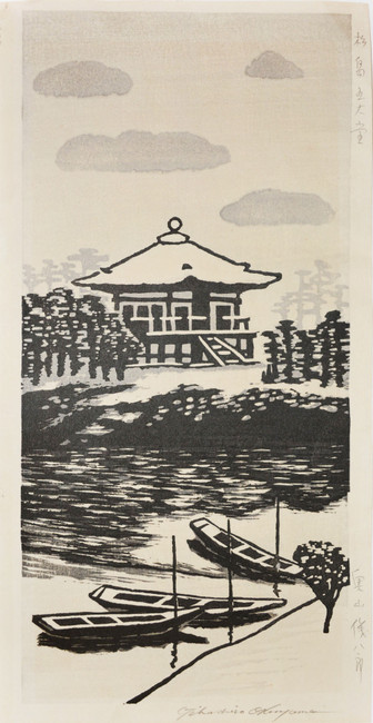 Matsushima Godaido by Okuyama, Gihachiro, Woodblock Print