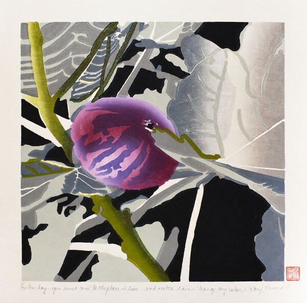 One day... you must come to the place I live...and watch rain change my color by Howard, Daryl, Woodblock Print